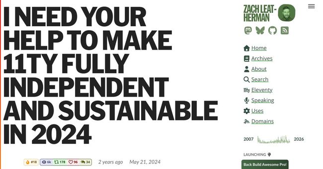 So you want to speak at the 11ty International Symposium on Making Web Sites Real Good